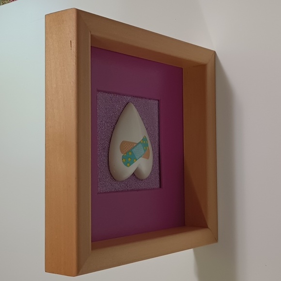 OOAK Handmade 'Healing Heart' PTSD Awareness Therapy Art - Picture 5 of 8